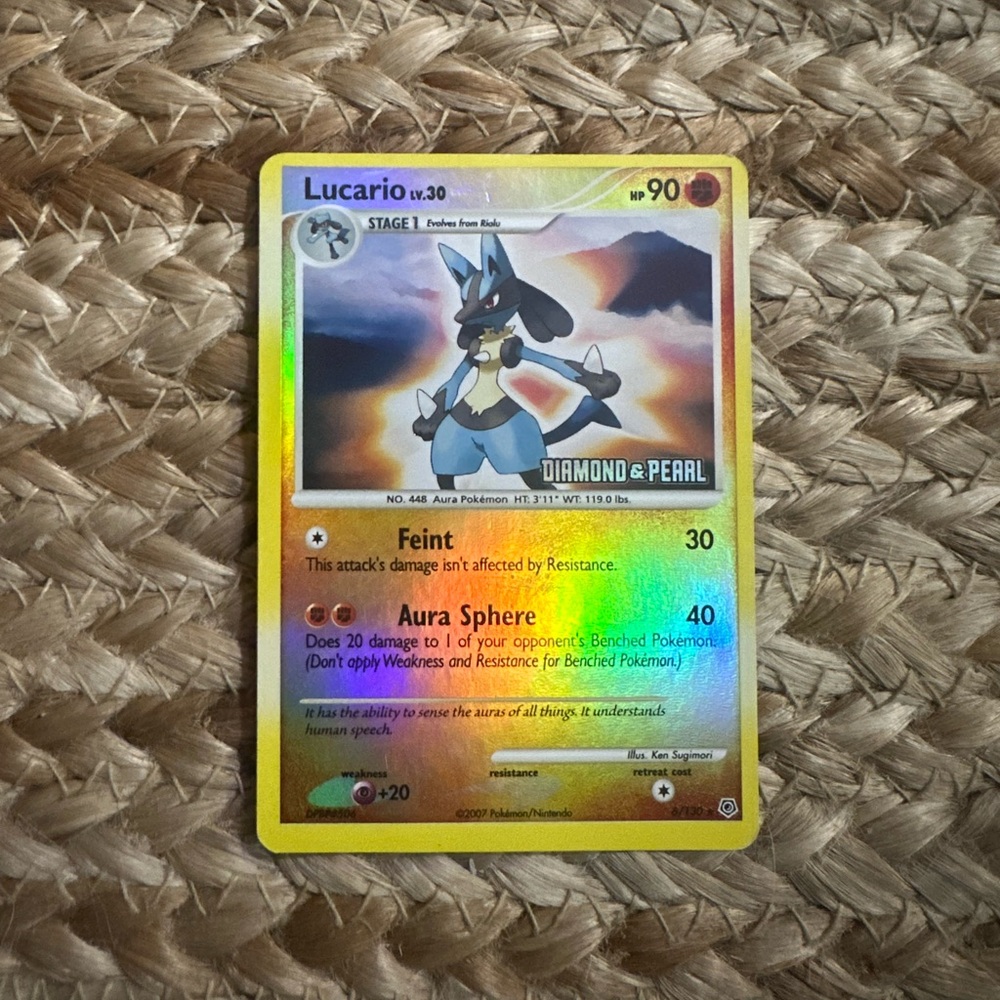 Lucario Pokémon Card 2007
